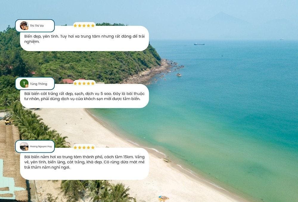 Đánh giá của du khách khi tới biển Tiên Sa.